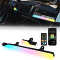Xprite Polaris RZR RGB Chasing Dash Light Bar Kit – Bluetooth App Controlled UTV Interior LED Dash Accent Lights