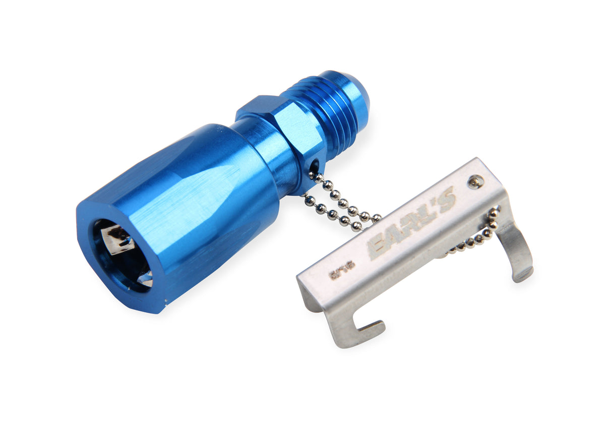 -6 to 3/8" QUICK CONNECT Fuel Fitting - Blue
