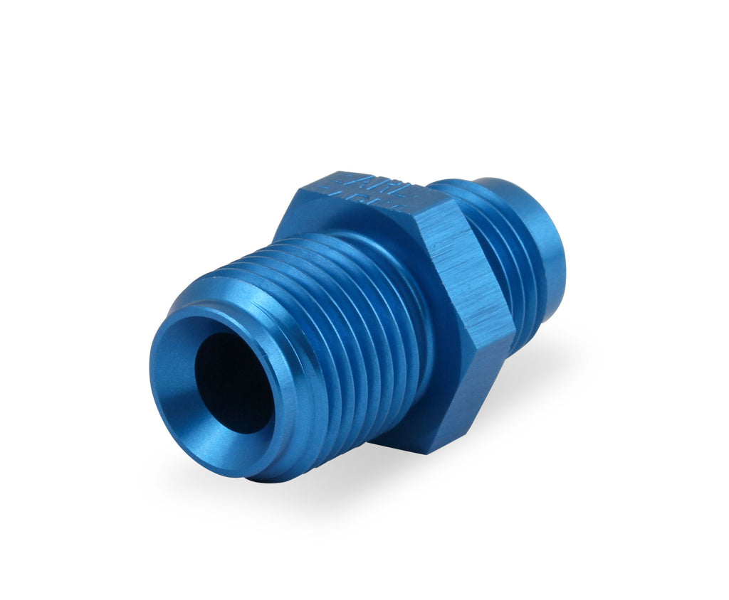 5/8"-18 Inverted Flare Male w/ Long Thread to AN -6 Male Adapter Fitting - Black Anodized Aluminum