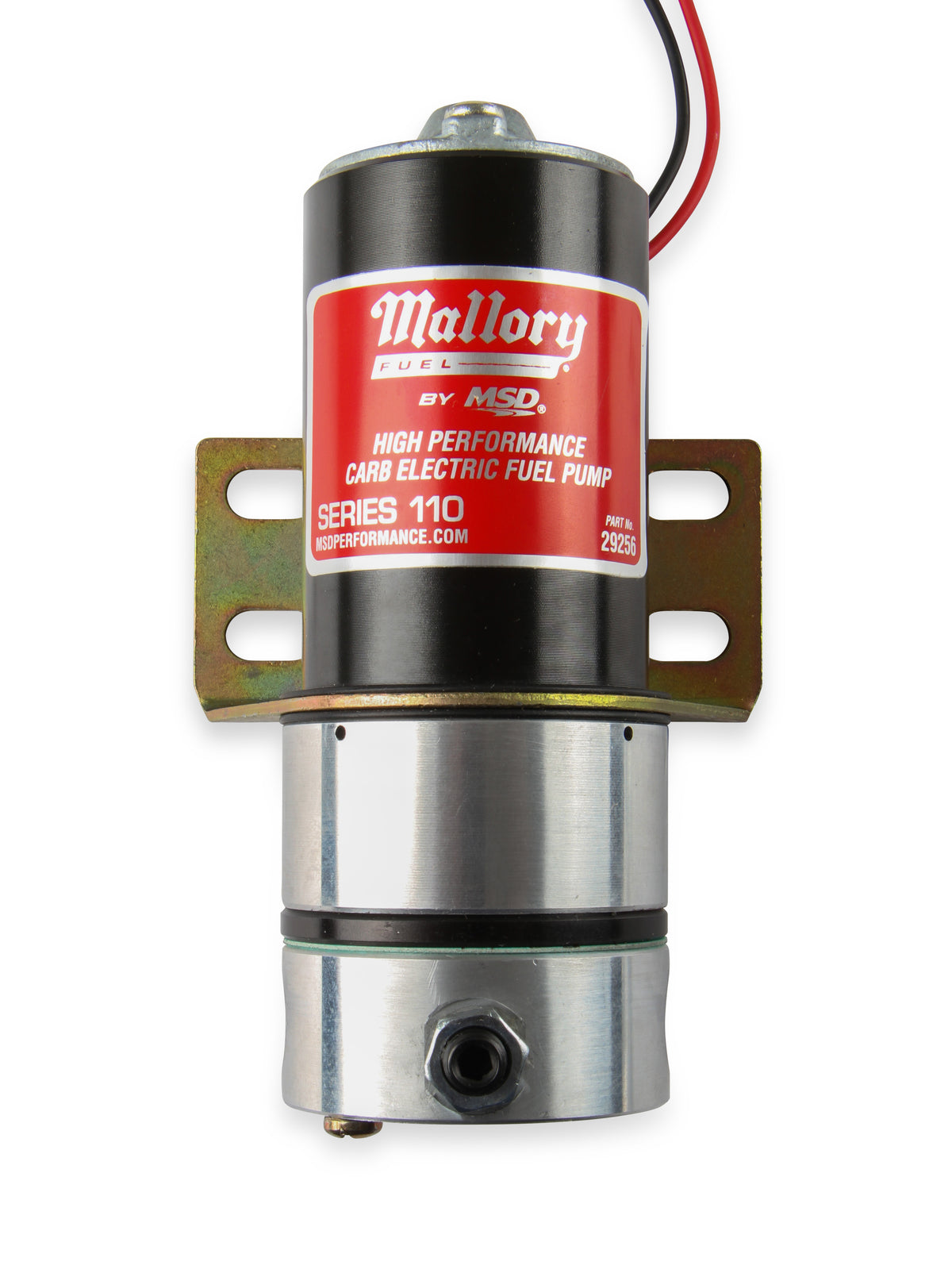 High Performance Fuel Pump delivers 110 plus GPH free flow @ 12.5 volts.  Hardware is supplied.