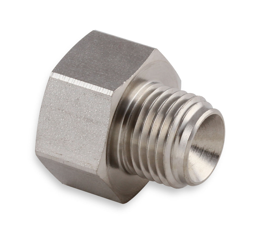 Hardline Reducer - Stainless Steel - 9/16"-18 Inverted Flare Male to 3/8"-24 Inverted Flare Female for 3/16" Tubing