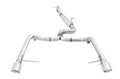 AWE Track Edition Exhaust for VW Golf Alltrack / Sportwagen 4Motion - Chrome Silver Tips