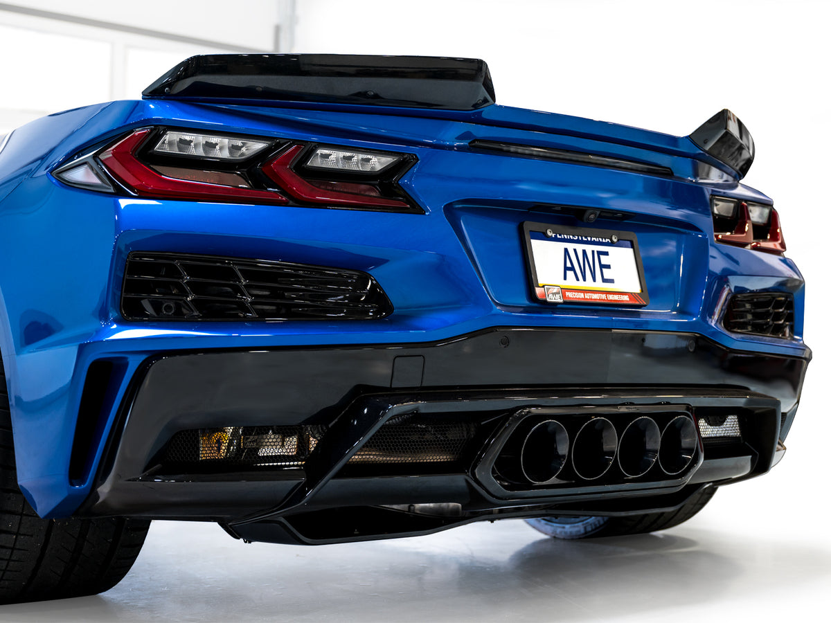 AWE SwitchPath Exhaust for C8 Corvette Z06 - 4.5" Diamond Black Tips
