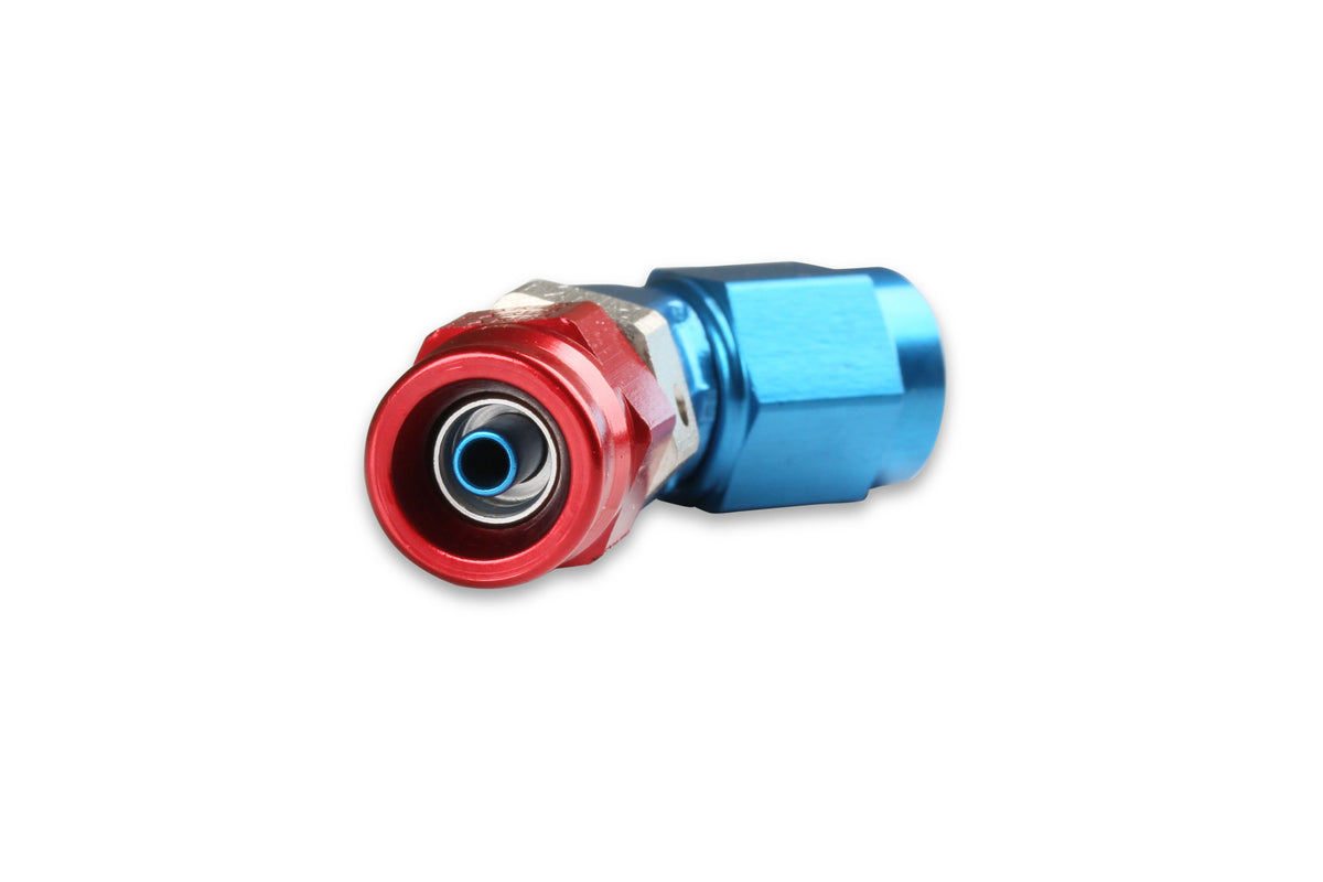 Speed-Seal Hose End Hose Size -6 Nut Size 6 Material Aluminum Adjustable Low Profile 45
