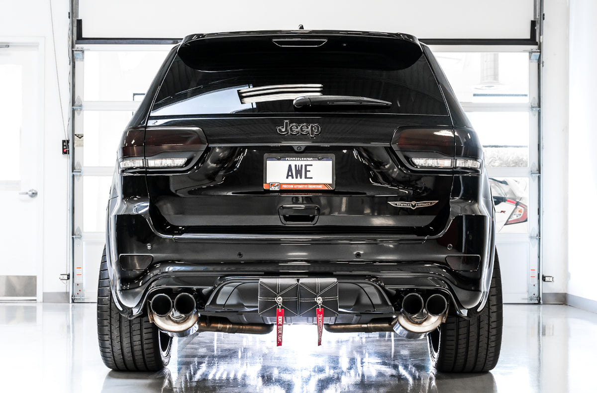 AWE Touring Edition Exhaust for Jeep Grand Cherokee SRT and Trackhawk - for use with stock tips