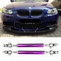 Universal Adjustable 5.5"-8" Purple Front Lip Strut Rod Support Steel