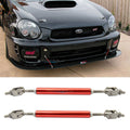 Universal Adjustable 5.5"-8" 2PC Red Bumper Lip Splitter Chin Rod