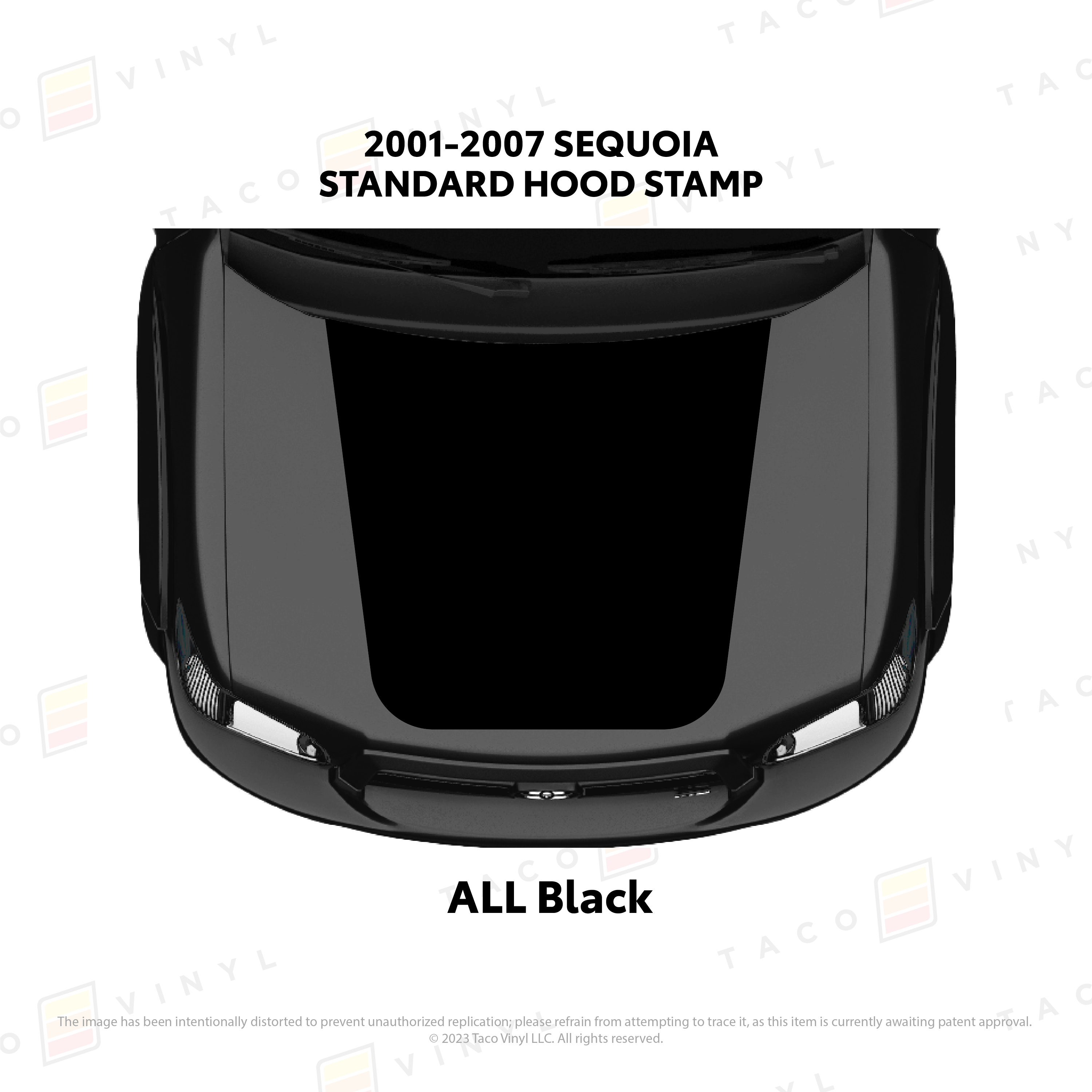 2001 - 07 Sequoia Hood Stamp