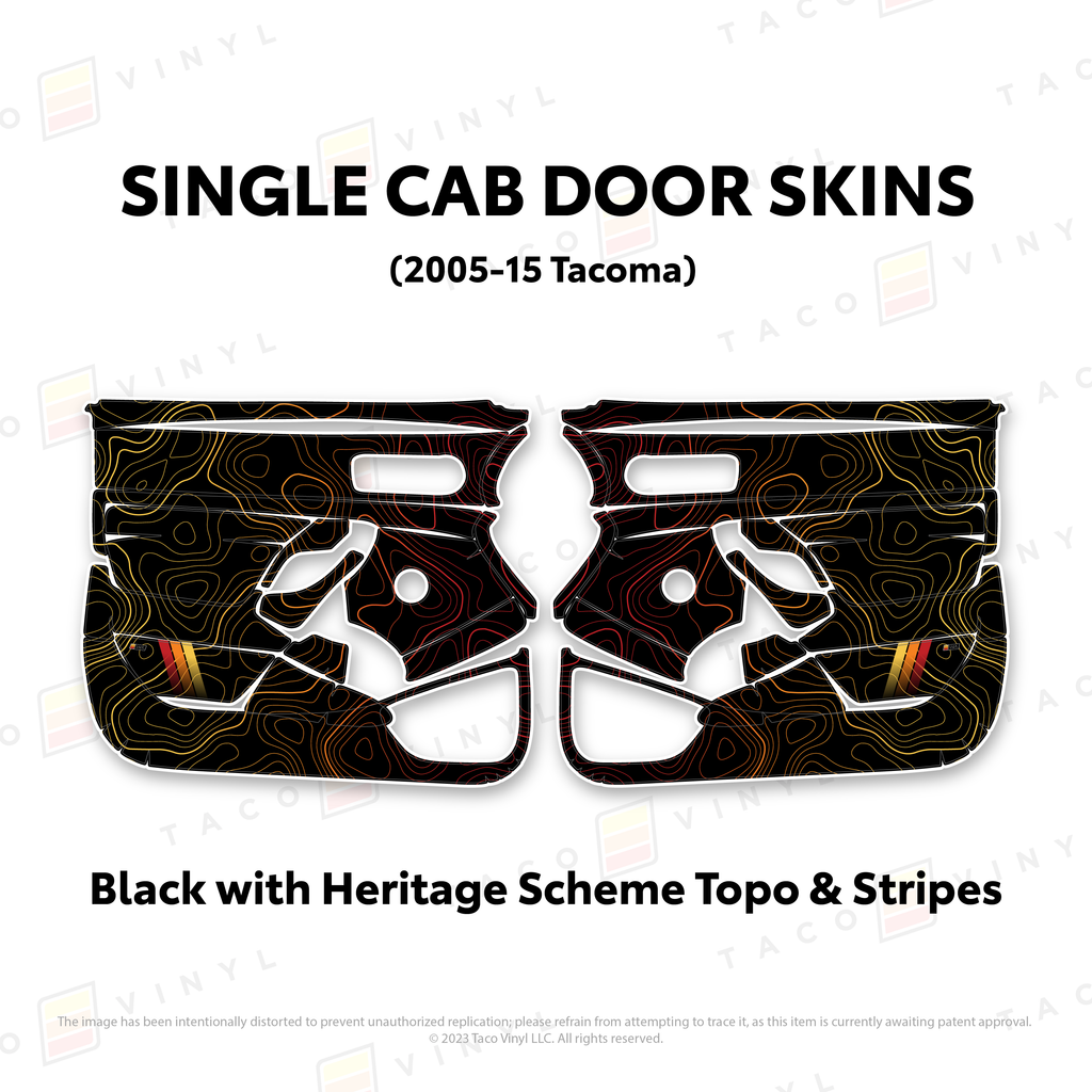 2005-15 Tacoma Single Cab Door Skins