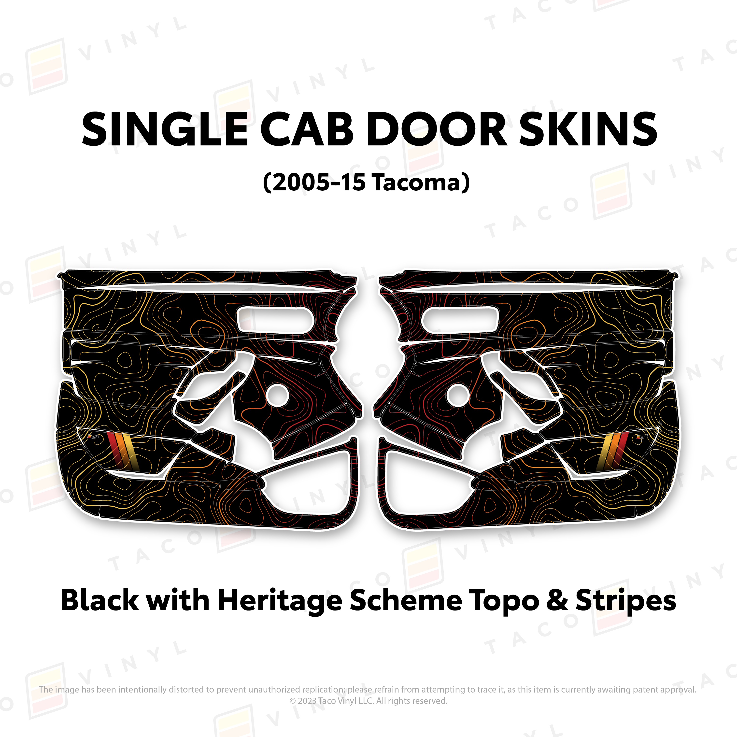 2005-15 Tacoma Single Cab Door Skins