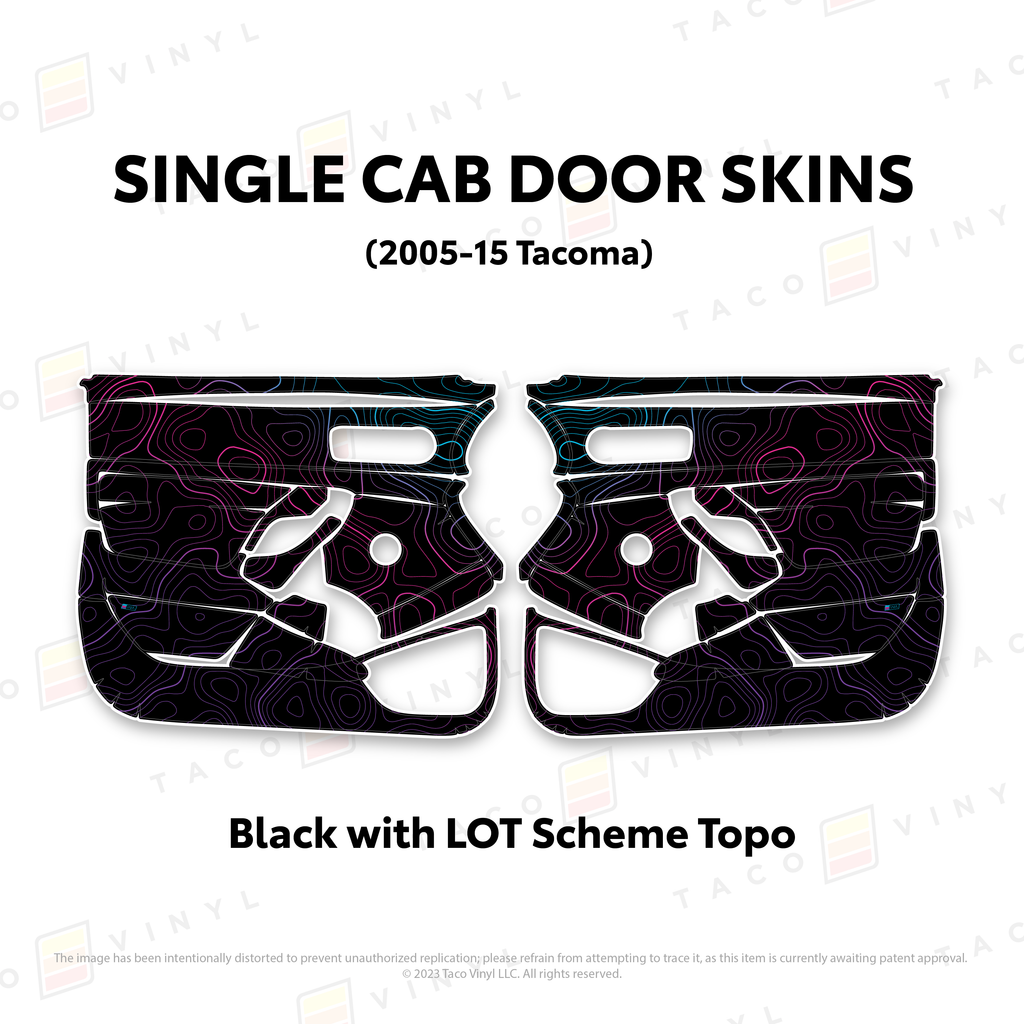2005-15 Tacoma Single Cab Door Skins