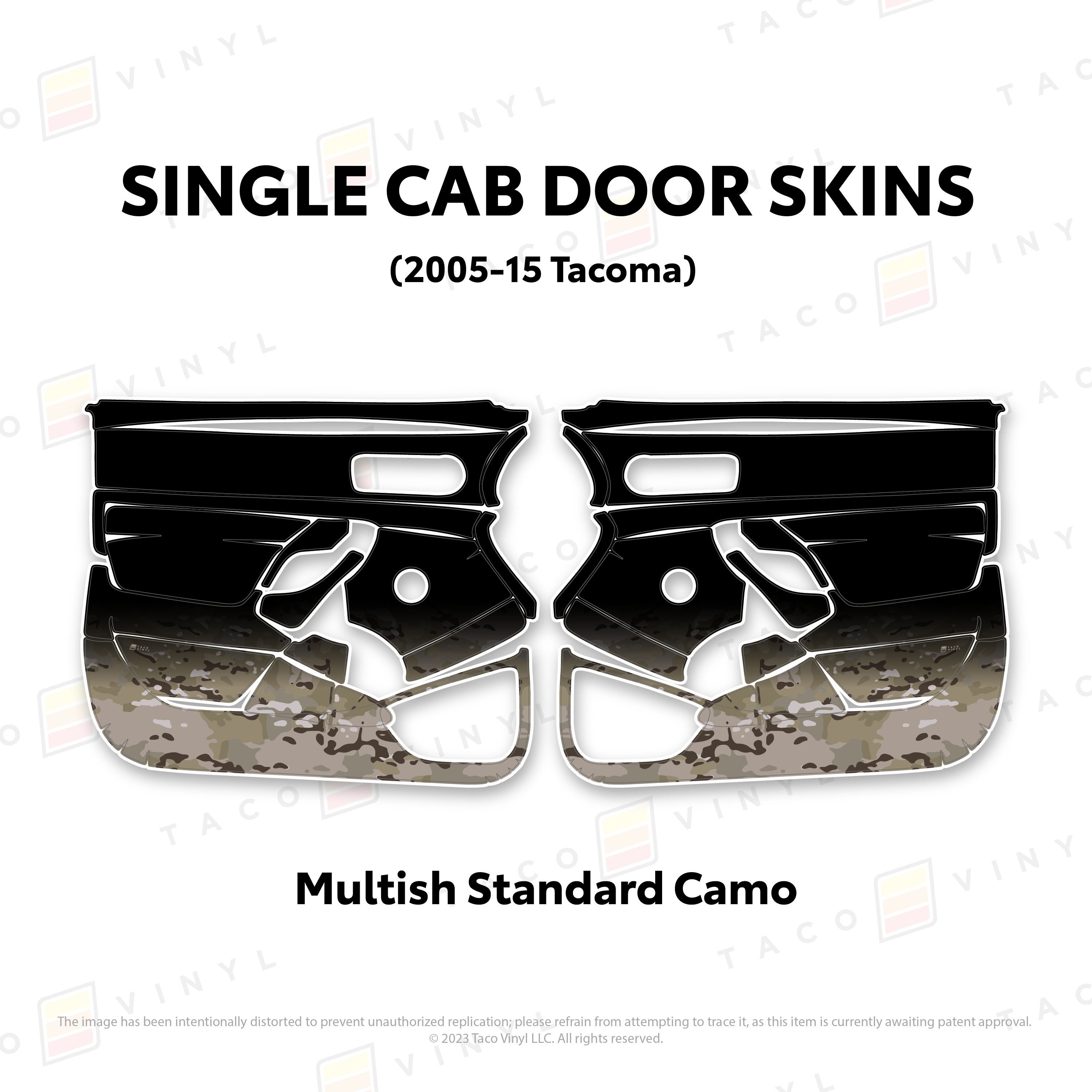 2005-15 Tacoma Single Cab Door Skins