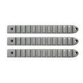 Jeep JK 2 Door Handle Inserts 3 Pcs Silver