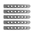 Jeep JK 4 Door Handle Inserts 5 Pcs Silver
