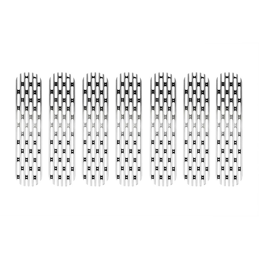 Jeep JK 7 Piece Grille Inserts Polished