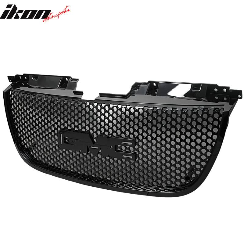 2007-2014 GMC Yukon Grill Round Hole Mesh Style Black Car Grille ABS