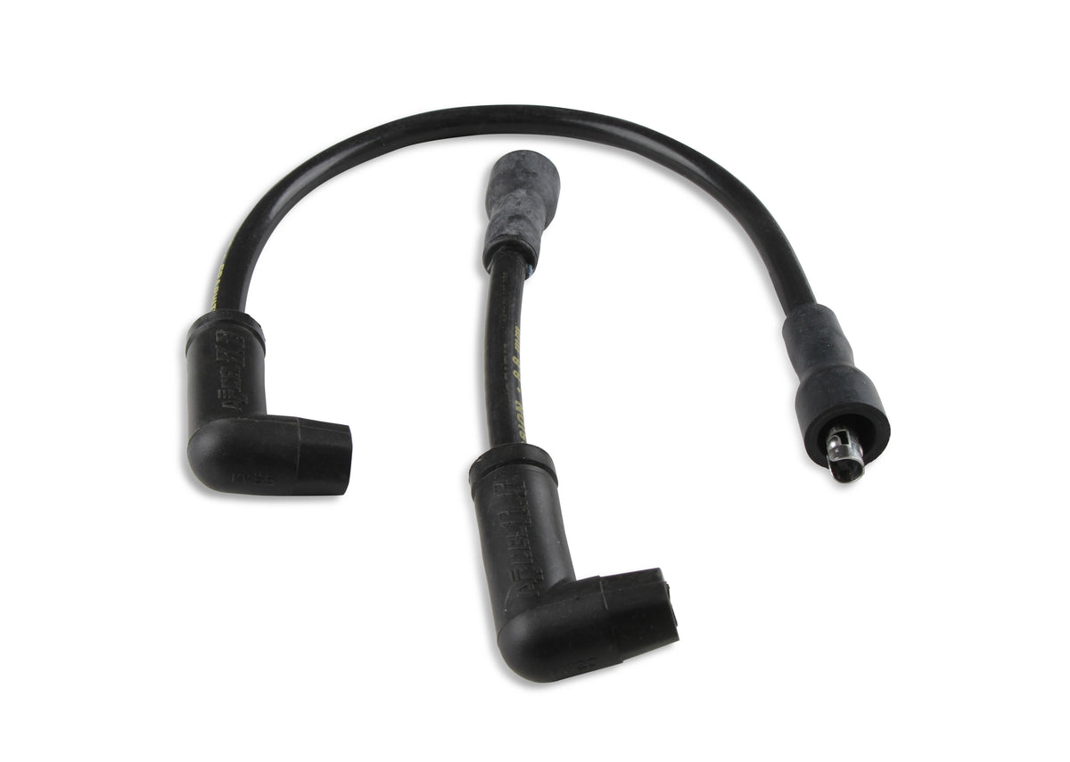 Custom Wire Set - 91-99 Softail - 8.8mm - Spiral Core - Black - Spark Plug Wires, 8.8mm, Spiral Core, Black, Set