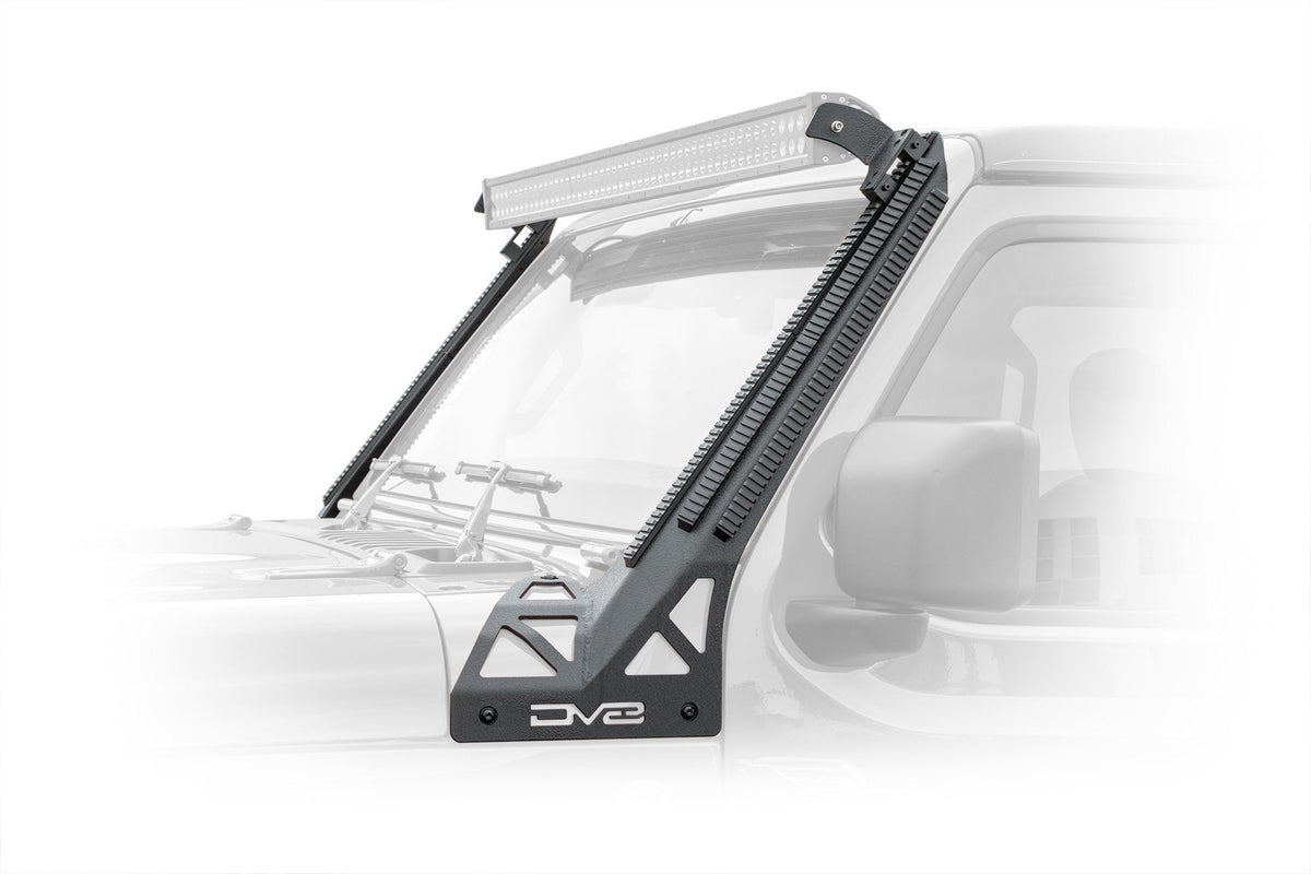 Jeep Wrangler JL And Gladiator JT A-Pillar Mount With Rail Accessory Mount System