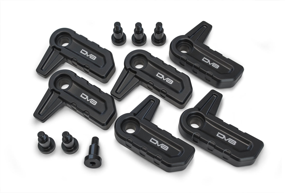 2018-2025 Jeep Wrangler JL & Gladiator JT JLU DV8 Offroad Billet T-Handles for Hard Top