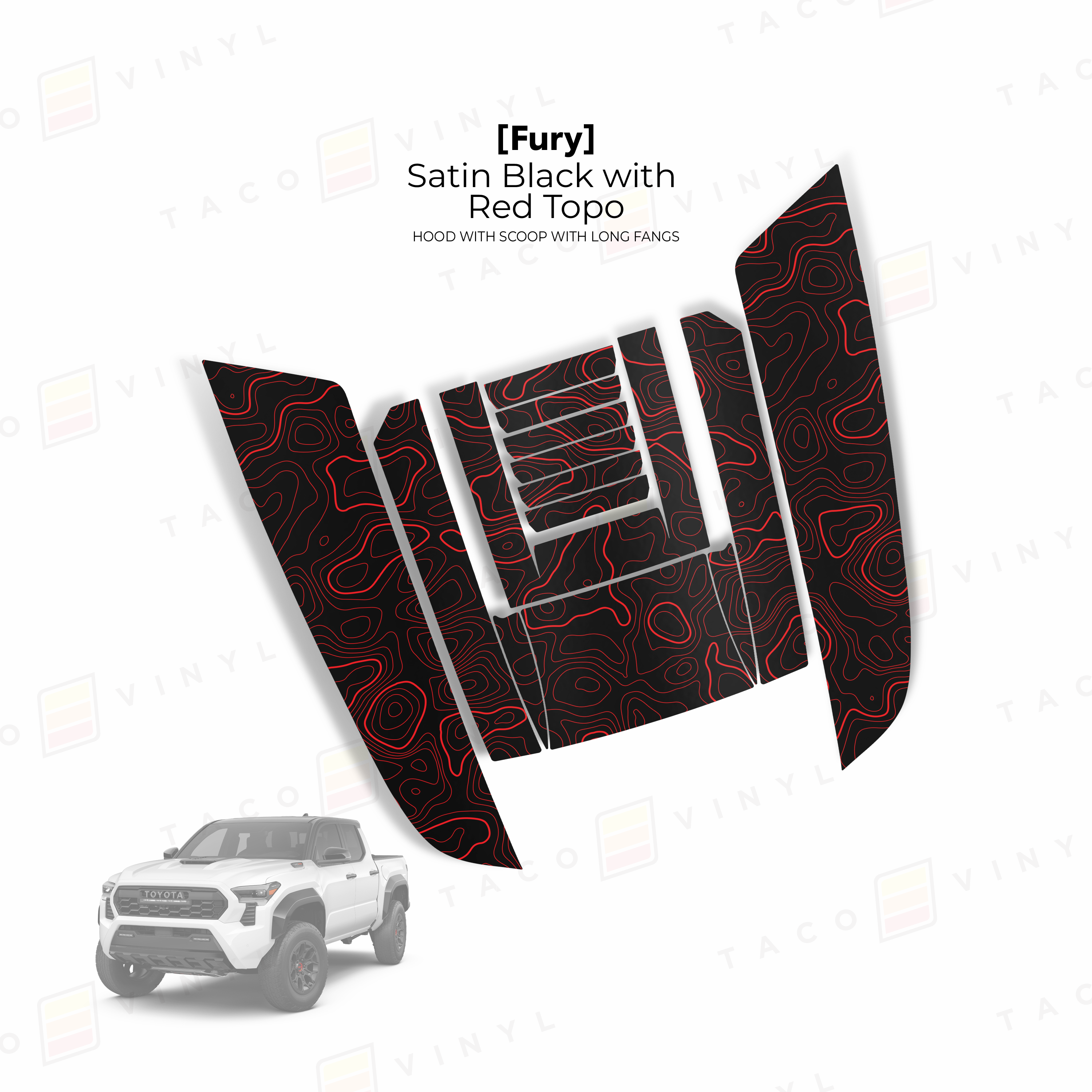 2024+ Tacoma/2025+ 4Runner Fury Hood Scoop Stamp