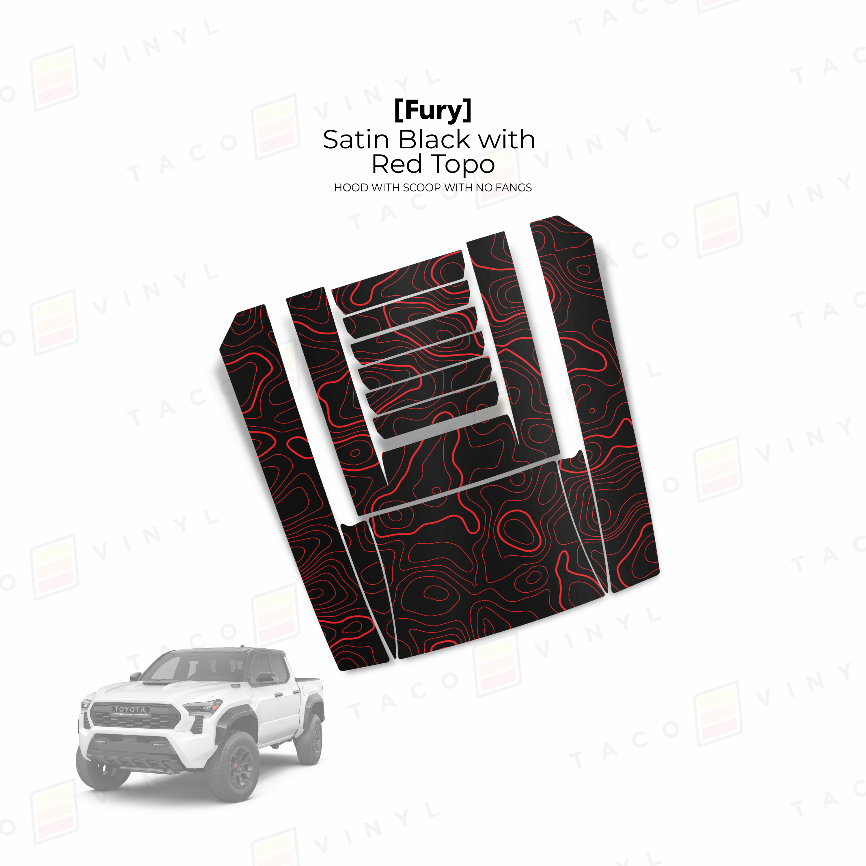 2024+ Tacoma/2025+ 4Runner Fury Hood Scoop Stamp