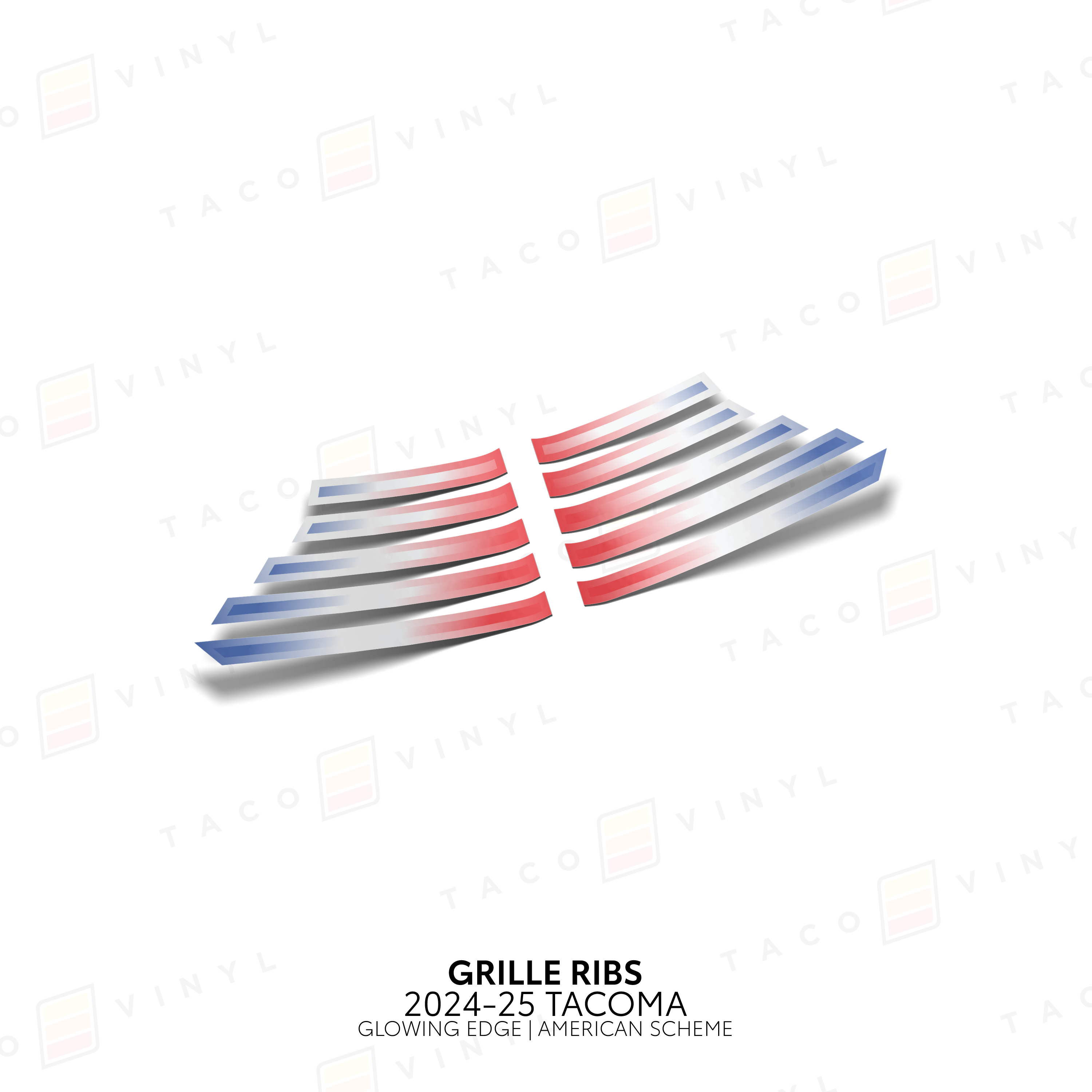 2024+ Tacoma Glowing Edge Grille Rib Decal