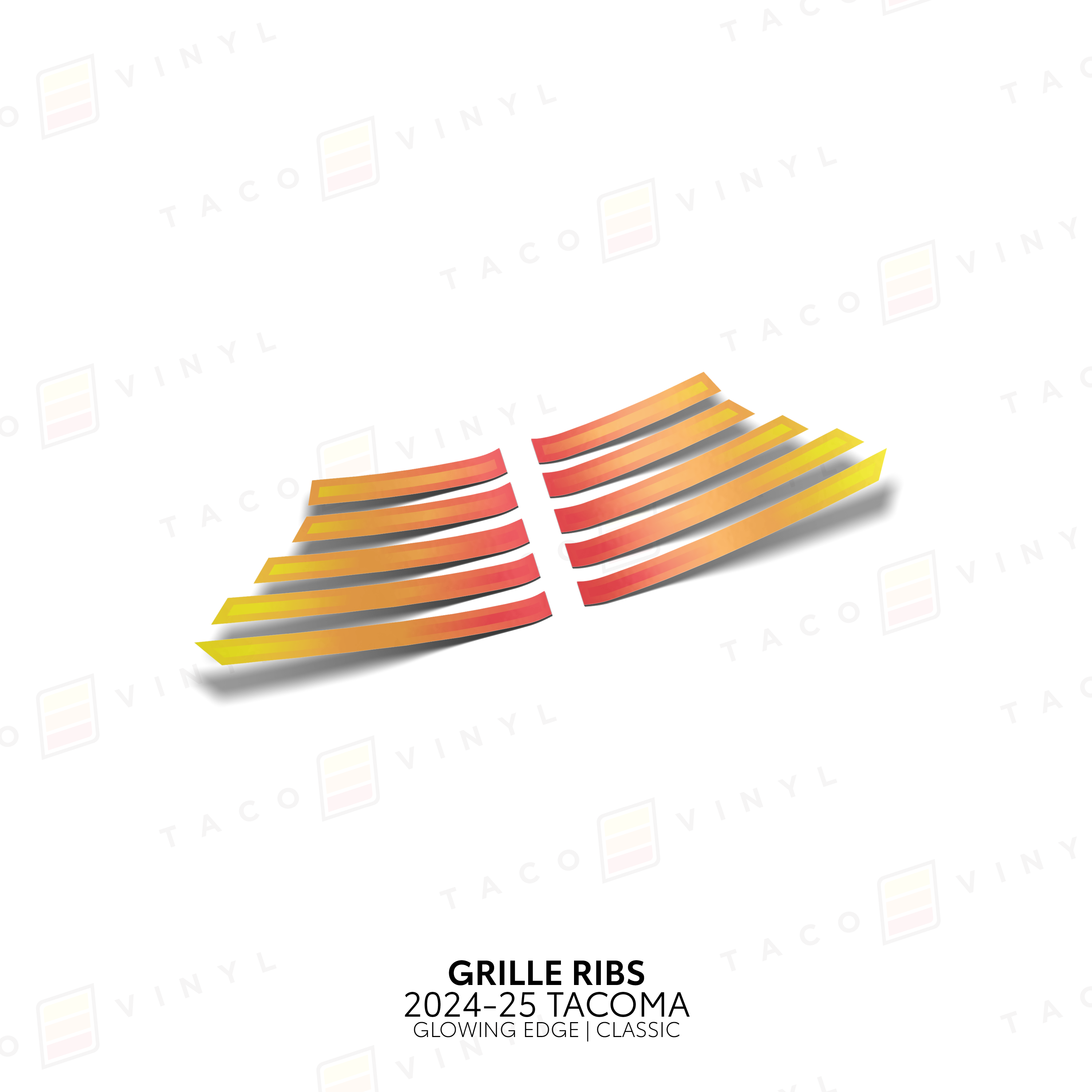 2024+ Tacoma Glowing Edge Grille Rib Decal
