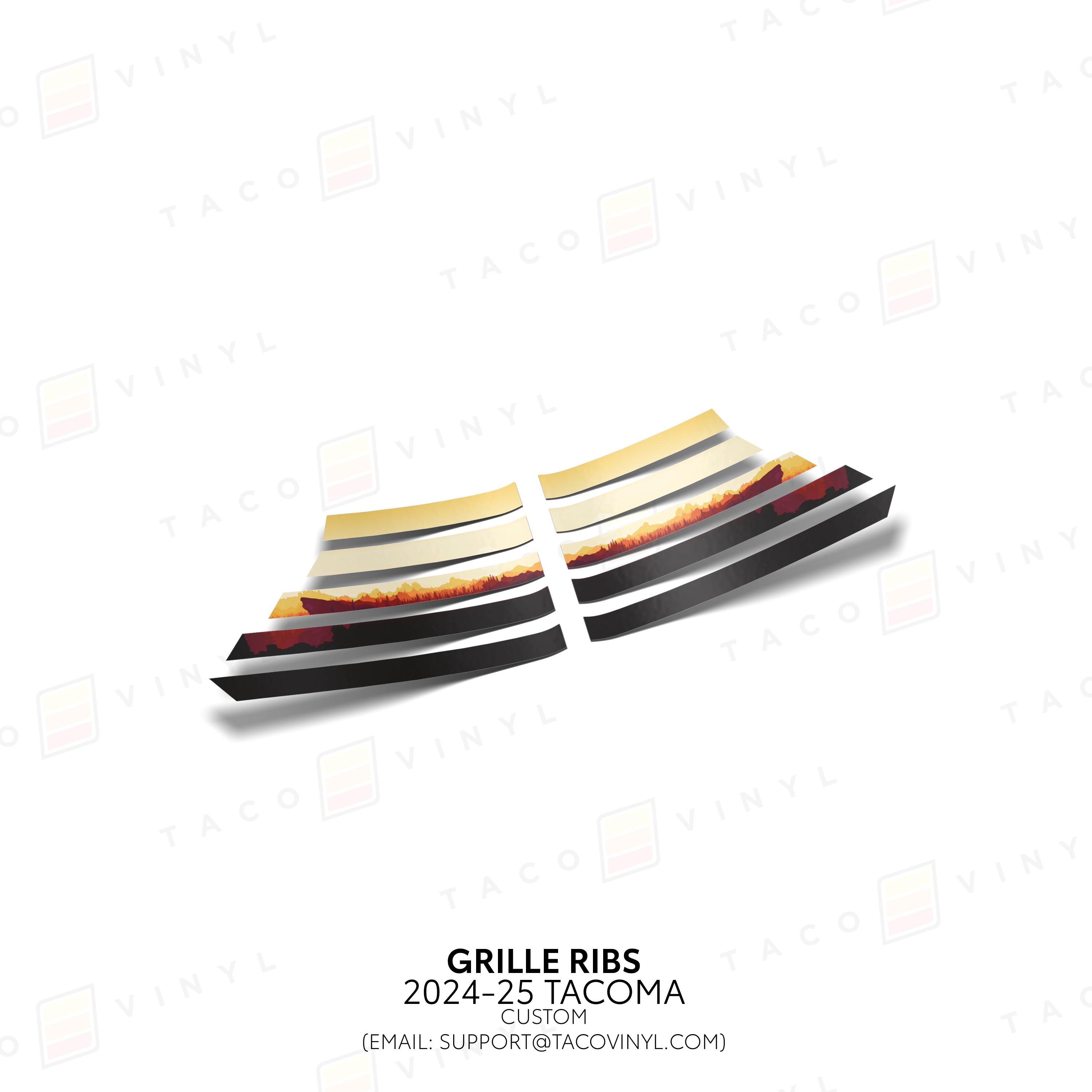 2024+ Tacoma Glowing Edge Grille Rib Decal
