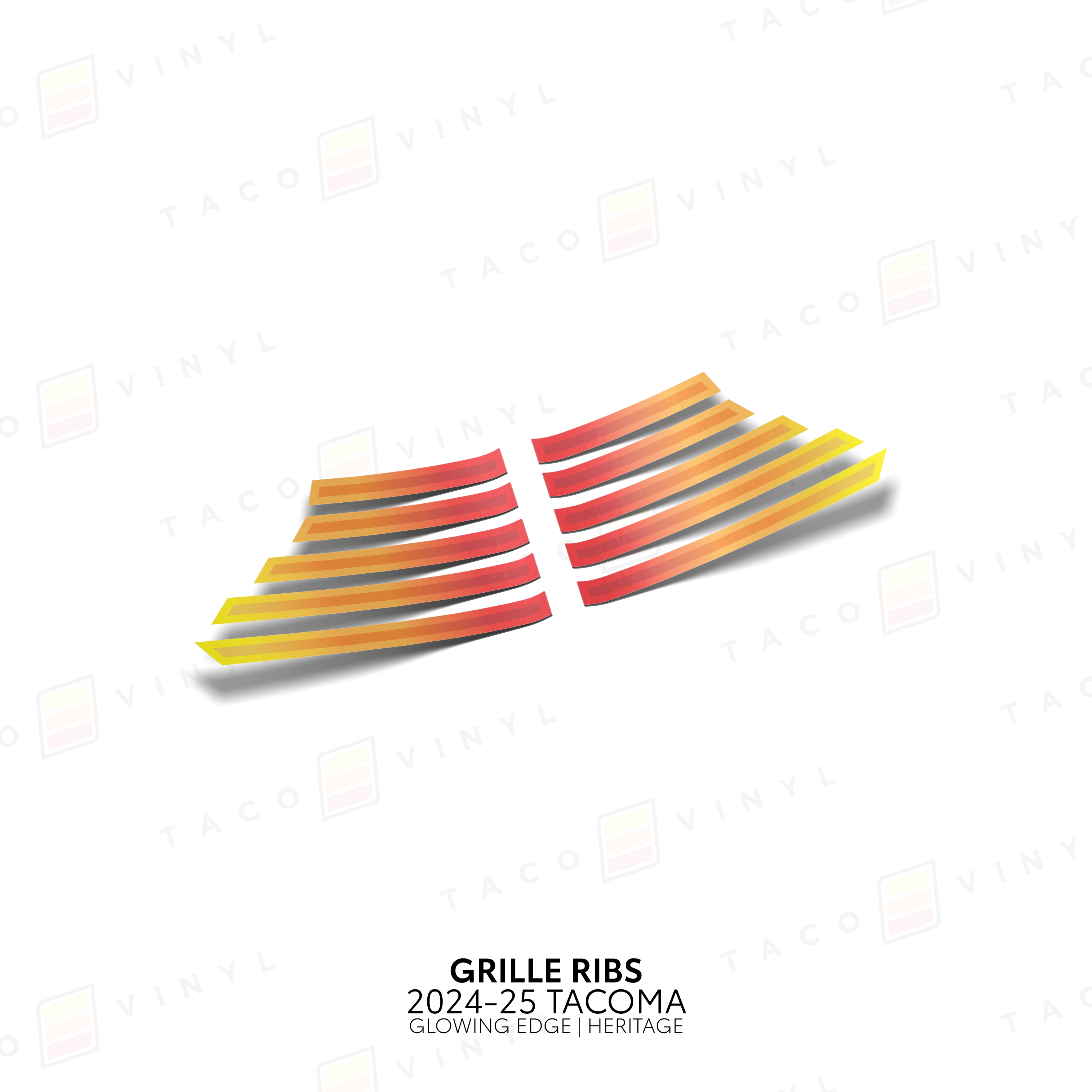 2024+ Tacoma Glowing Edge Grille Rib Decal