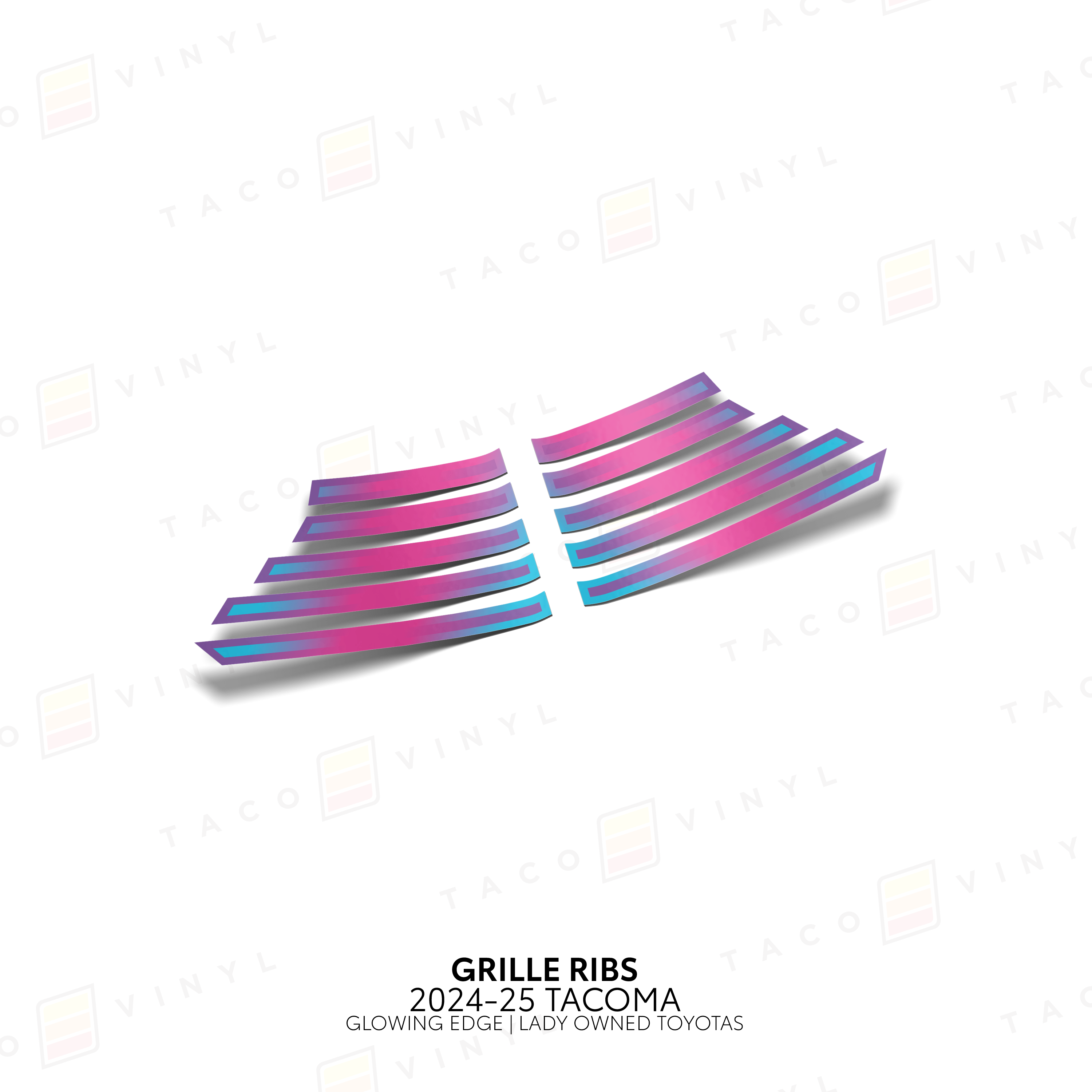 2024+ Tacoma Glowing Edge Grille Rib Decal