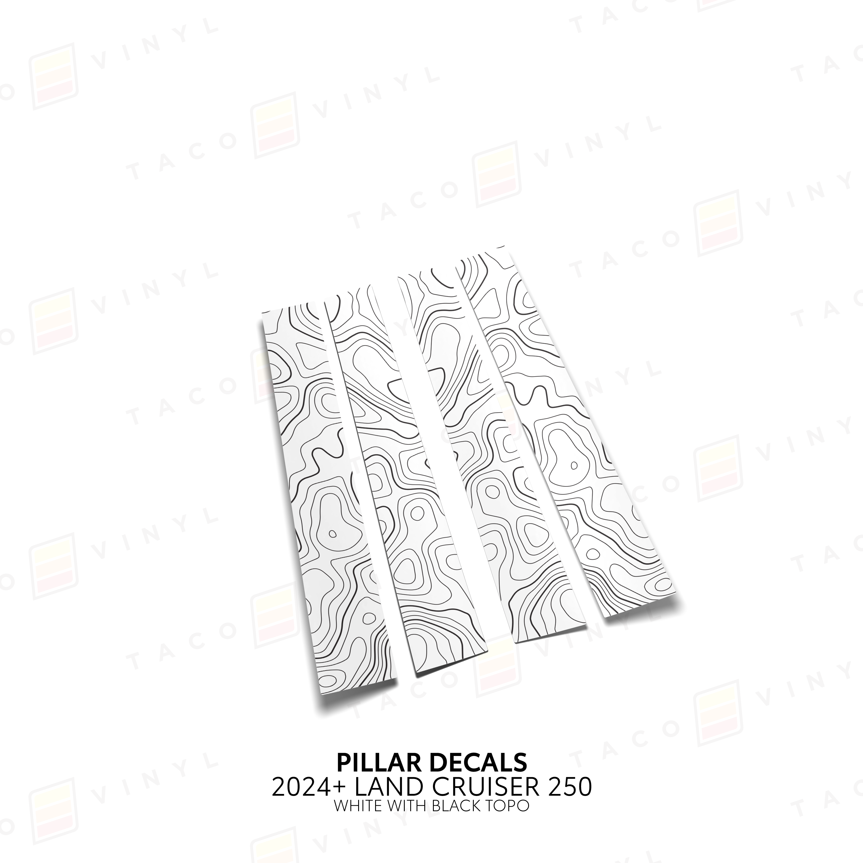 2024+ Land Cruiser 250 Door Pillar Decals