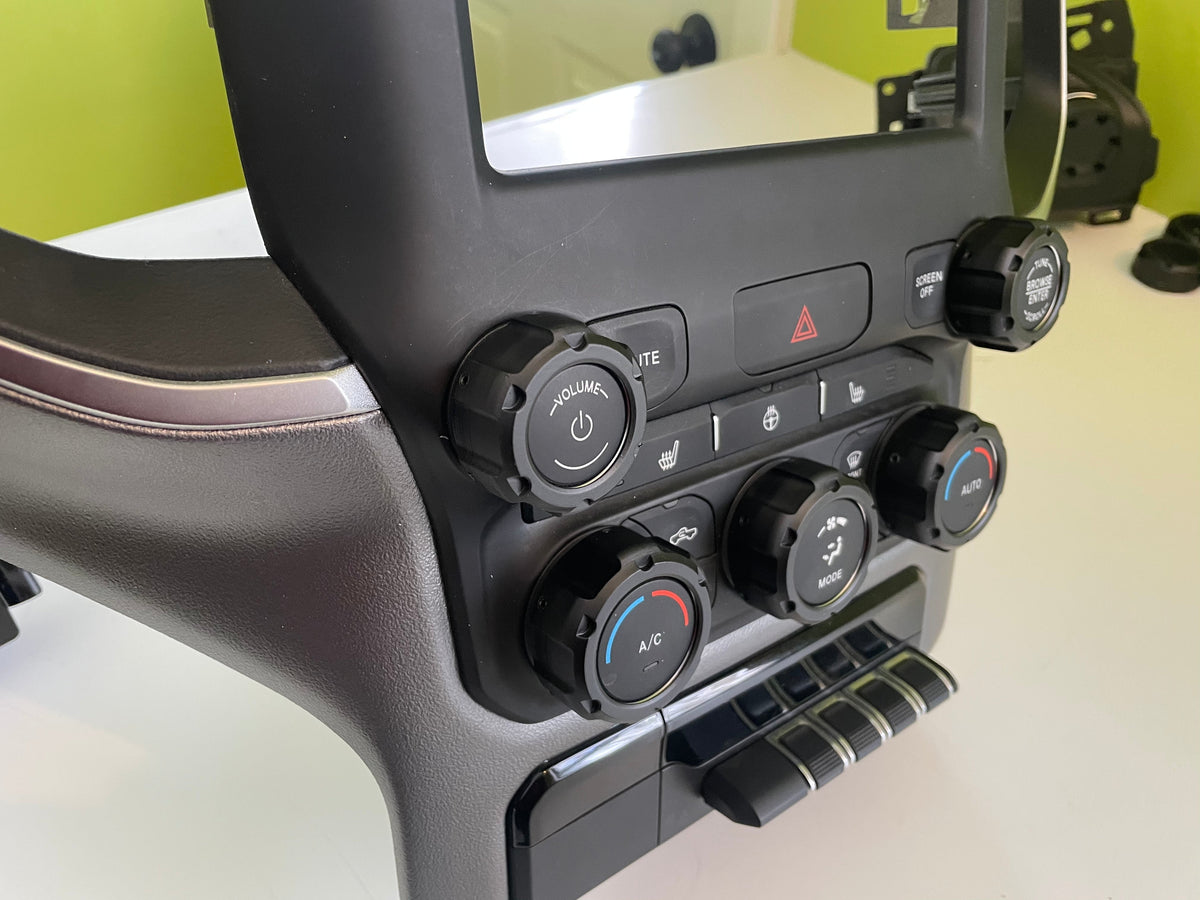 Climate Knobs - 2019+ RAM - BLACK
