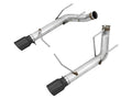 AWE Track Edition Axleback Exhaust for the S197 Ford Mustang GT - Diamond Black Tips