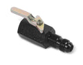 Shut-Off Valve 3/8" NPT Female Inlet & -8AN Bulkhead Outlet - 2.75 in. (2-3/4") Overall Length - Black Anodized