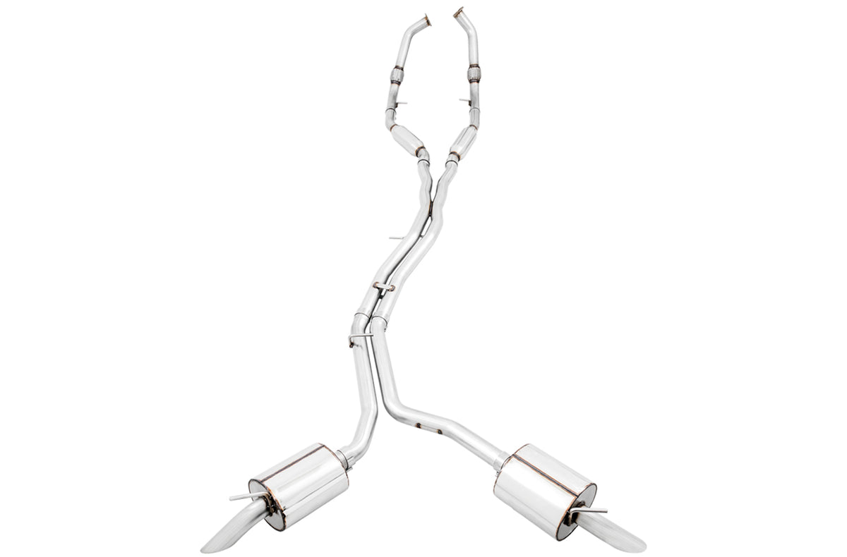 AWE Touring Edition Exhaust for Audi B9 SQ5 - Resonated - Uses OE Tips
