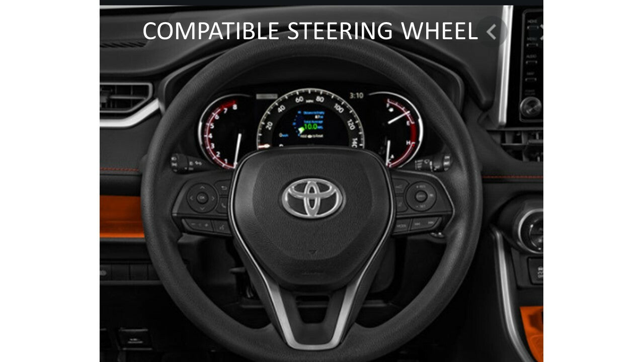 Steering Wheel Emblem Overlay (Select Toyota Models) - RED - BLANK