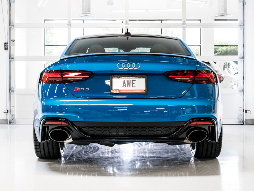 AWE Touring Edition Exhaust for Audi B9.5 RS 5 Sportback - Diamond Black RS-style Tips