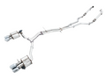 AWE SwitchPath™ Exhaust for Audi B9 S5 Sportback - 4" Chrome Silver Tips