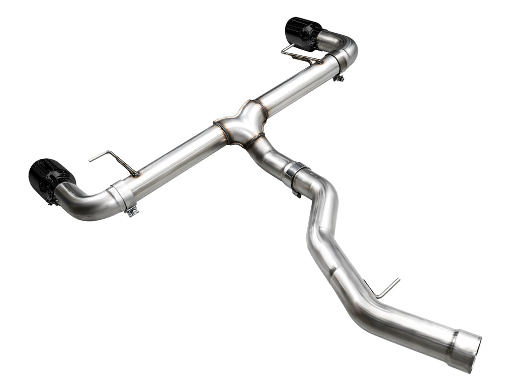 AWE Track Edition Axleback Exhaust for BMW G2X 330i/430i - 4.5” Diamond Black Tips