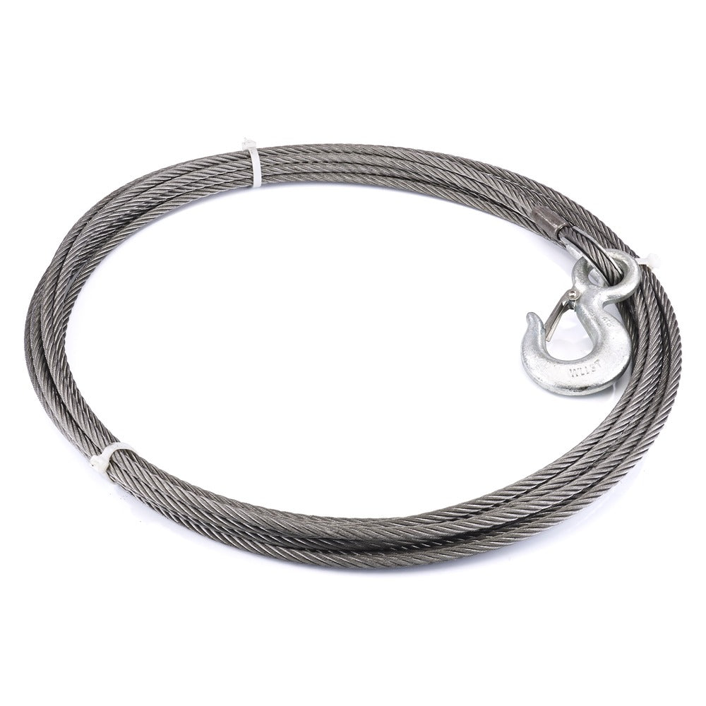 Replacement Steel Winch Rope - 3/8 in x 50 ft, EIPS