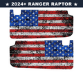 Freedom Series Sun Visor Overlays (Printed Series) - 2024+ Ranger Raptor (with Homelink)