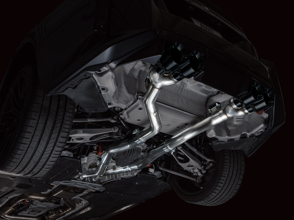 AWE Track Edition Exhaust for BMW G87 M2 - 4.5" Diamond Black Tips