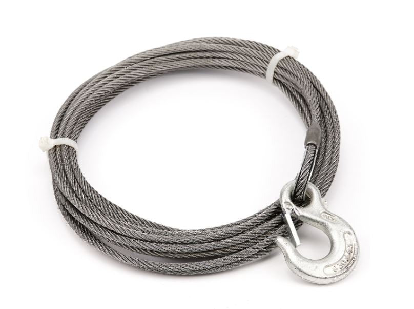 Replacement Steel Winch Rope - 1/4 in x 50 ft, EIPS