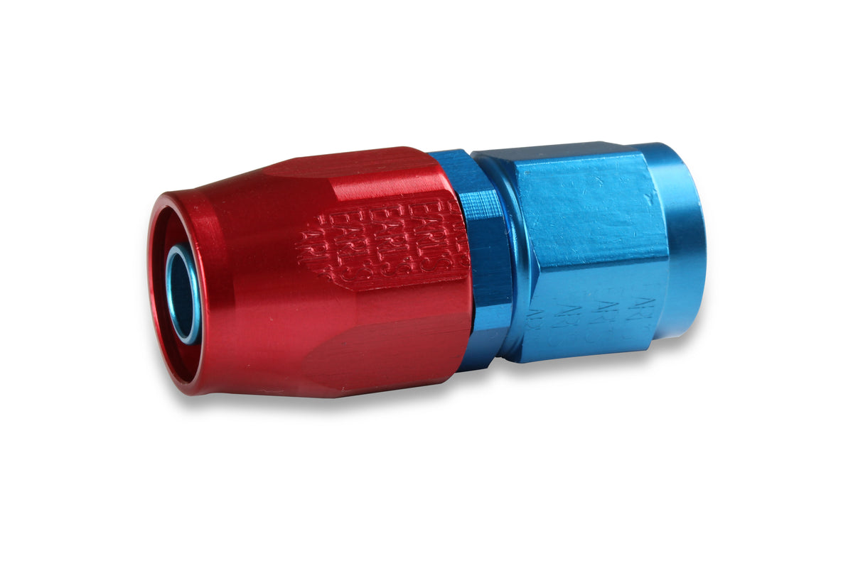 Earls Straight Swivel-Seal® Hose End AN -16 - Red/Blue