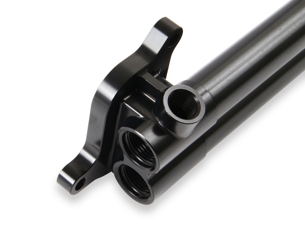 Fits 2015 & Up Gen III Hemi 6.2L Hellcat Engines.  1.875" Shorter than the factory Manifold for Extra Firewall Clearance. -10 Female O-Ring Port Inlet & Outlet.