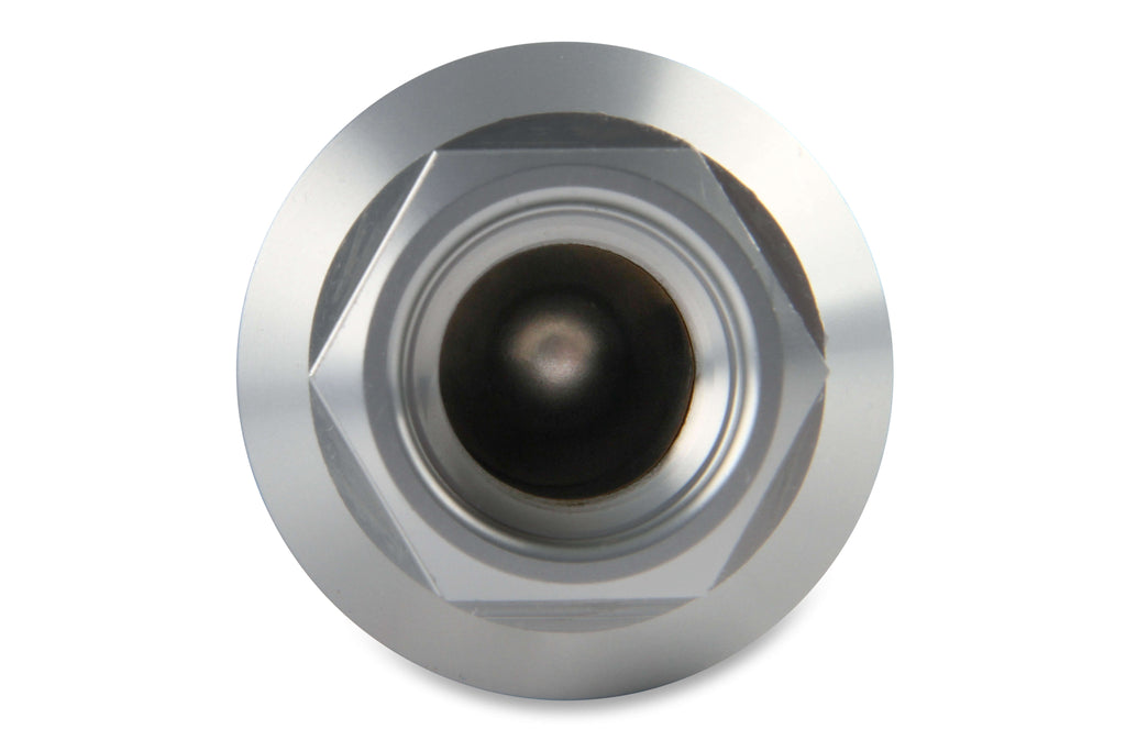 175 GPH Billet Aluminum Fuel Filer - 40 Micron - 8 AN O-Ring Female Inlet & Outlet, Black Body w/ Clear Anodized Ends