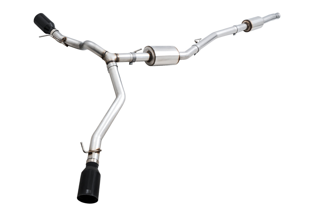AWE Tread Edition Catback Dual Exhaust for Jeep JT 3.6L - Diamond Black Tips