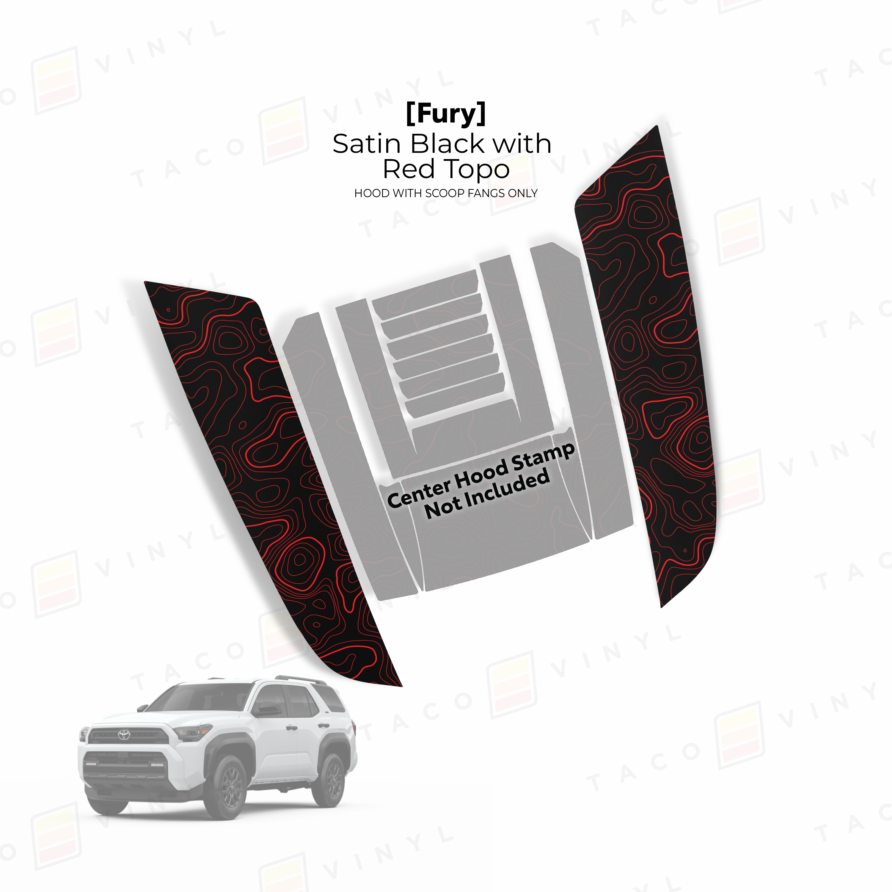 2024+ Tacoma/2025+ 4Runner Fury Hood Scoop Stamp