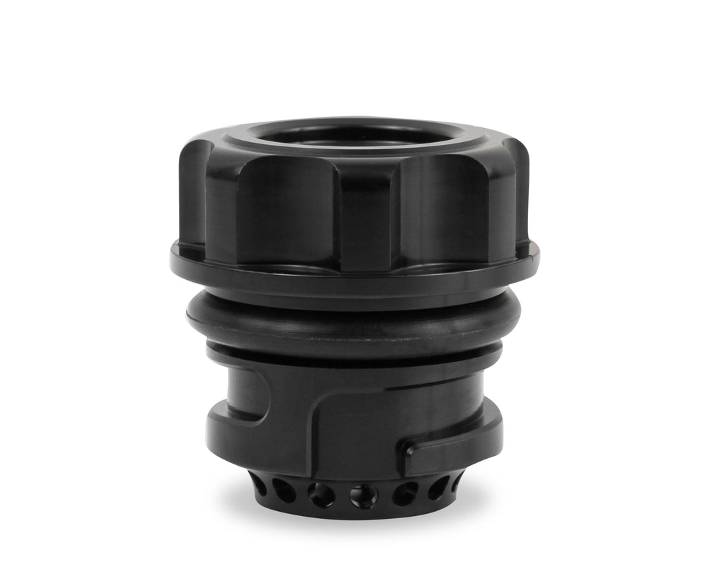 Oil Fill Cap w/ Baffle & -10 ORB Port - Fits Factory Valve Covers - GM LS Series, GM Gen-V LT, and 2011-2017 Ford Coyote Engines (Gen 1 and Gen 2).
