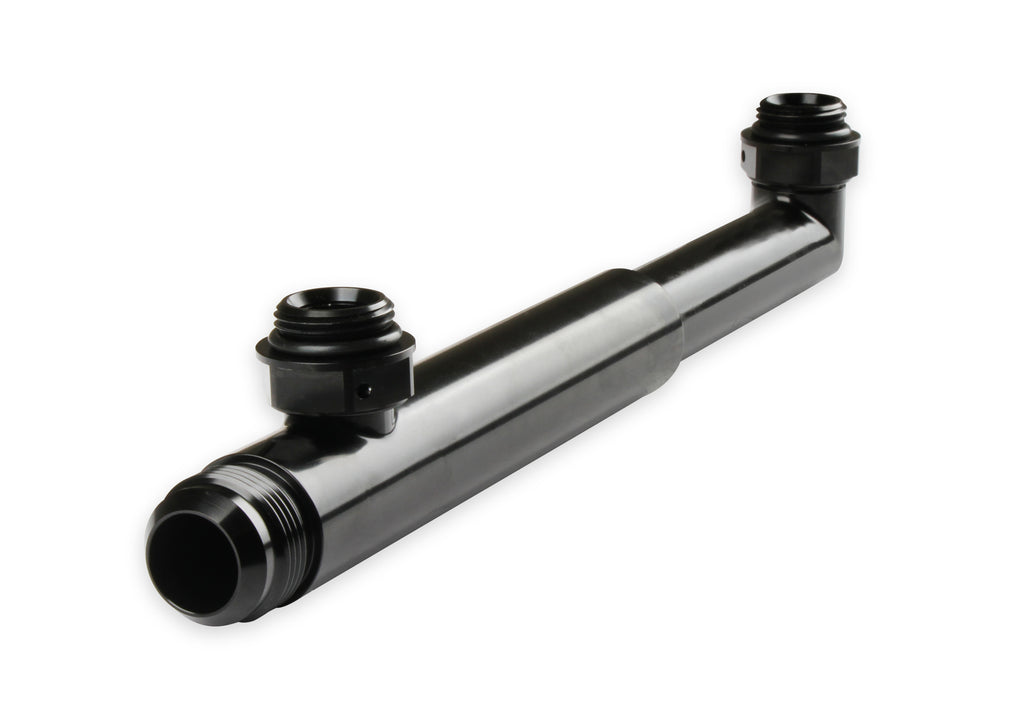 Adjustable Length Range - 6.8" to 10.5" (c/l to c/l of -12 O-Ring Port Swivels), Billet Aluminum w/ (2) O-ring seals.  Ideal for use w/ LS0022ERL & Remote Mounted Electric Water Pump